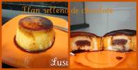   Flan relleno de chocolate