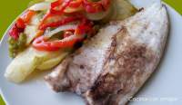   Pescado con Verduras al Horno