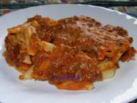   Macarrones con carne al gratén