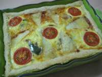   Pastel de verduras con queso de oveja