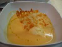   CREMA DE CALABAZA CON TEJA DE IDIAZABAL