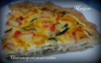   Quiche de calabacin y surimi