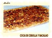   COCA DE CEBOLLA Y BACALAO