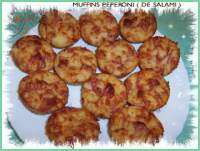   MUFFINS PEPERONI ( DE SALAMI )