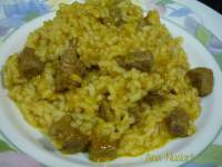   ARROZ MELOSO CON TERNERA  Y VERDURAS 