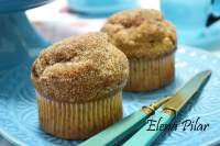   Muffins de plátano, mantequilla de cacahuete y chips de chocolate (Y mega muffin!!!!)