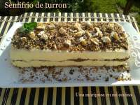   Semifrio de turron de Alicante 