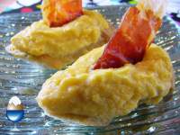  Crema gratinada de tortilla