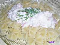   Farfalle al salmón