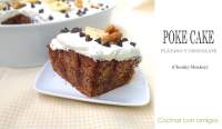   Poke Cake {Plátano, nueces y chocolate}