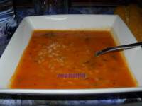   Sopa de arroz roja
