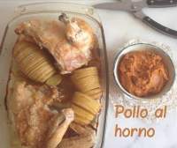   POLLO al Horno con salsa Romesco