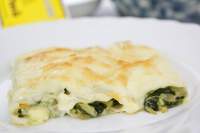   canelones rellenos de espinacas a la crema