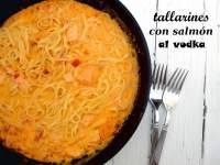   Tallarines con Salmón al Vodka