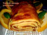   Torta de naranja portuguesa