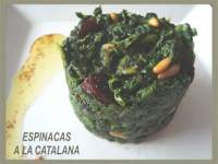   Espinacas a la catalana con pasas y piñones