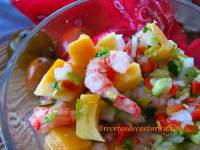   ceviche camarón y pejibaye