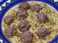   Fideos con albóndigas ( GM )