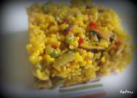   Cumpleblog y Paella con Verduras y Marisco en Fussioncook