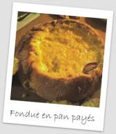   Fondue en pan Payés