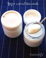   Yogur natural desnatado