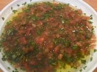   Ensalada de pasta con Tomate, Albahaca y Cebollino