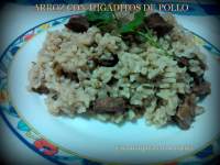   Arroz con higadillos de pollo