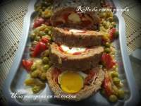   Rollo de carne picada relleno