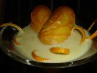   Crema de Naranja con Bizcochos