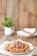   Fusilli con salchicha by Jamie Oliver