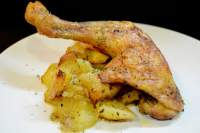   Muslos de Pollo al Horno con Patatas