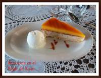   Tarta  El Lacayo (arroz con leche y tocinillo de cielo)