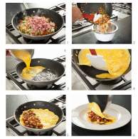 Como hacer un omelette relleno facil  