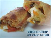   Strudel de verduras y queso de cabra