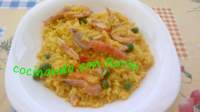   ARROZ CON GUISANTES Y GAMBAS