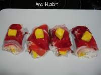   SUSHI DE JAMÒN DE BELLOTA Y MANGO