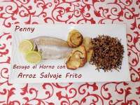   Besugo al Horno con Arroz Salvaje Frito