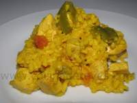   PAELLA DE ARROZ CON PIMIENTO AHUMADO