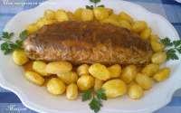   Atun mechado con patatas