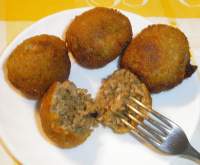   albondigas de berenjena,calabacin y pavo