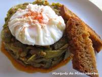   JUDÌAS VERDES ESPARRAGADAS CON HUEVOS POCHÈ