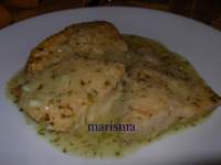   Palometa en salsa verde