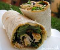   Wraps de pollo y pesto rojo