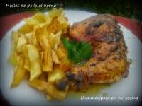   Muslos de pollo al horno