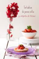   Tartaletas de panna cotta y compota de fresas