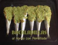   Bacaladillas al horno con Persillade