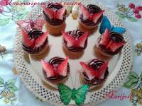   Strawberry Butterfly Cupcakes