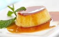 Flan de huevo casero al baño maria  