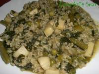   Arroz verde integral con sepia