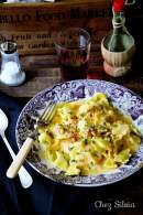 Ravioli del plin con crema de calabaza y queso azul / Chez Silvia